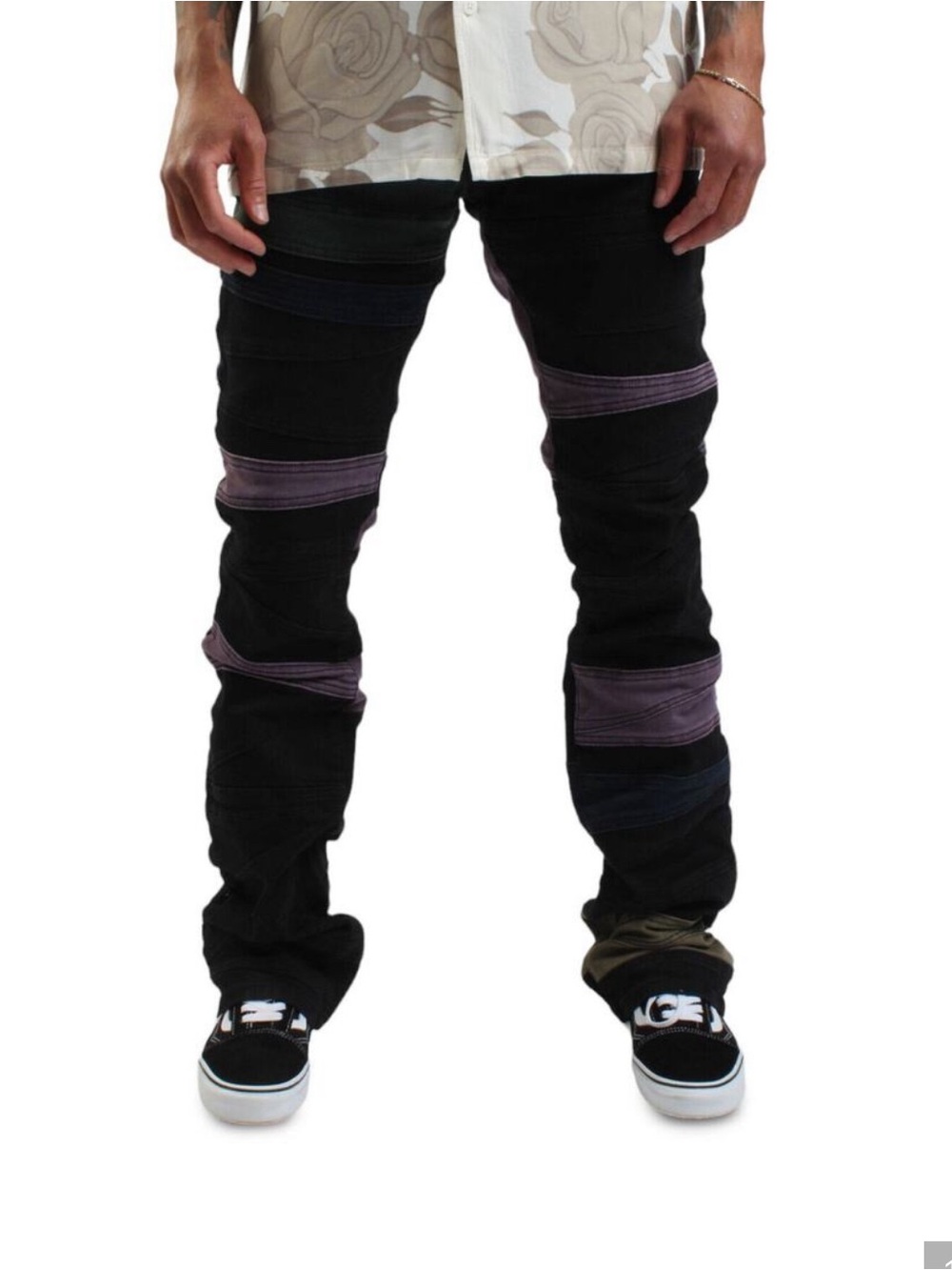 🔥Lifted anchors men's panel flared stacked exclusive jeans